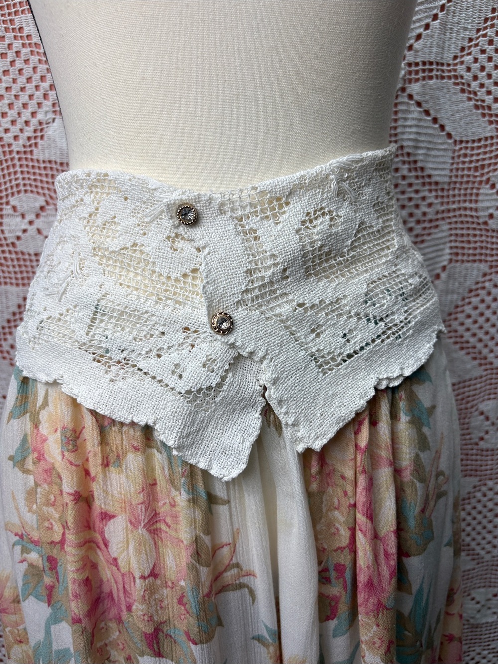 Vintage Doily Lace Belt | Adjustable Waist | Cottagecore Boho